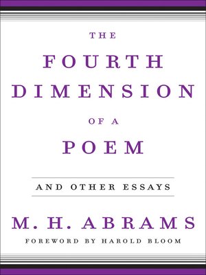 cover image of The Fourth Dimension of a Poem